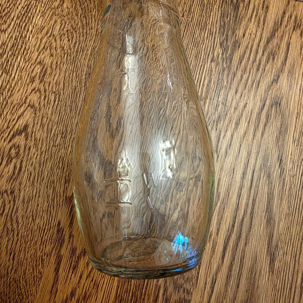 Good Seasons Glass Homemade Salad Dressing Shaker Cruet Black Flip Top Bottle